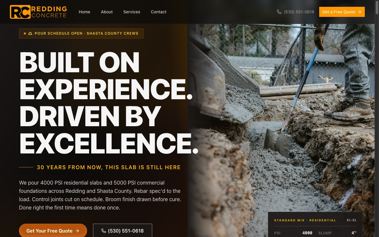 Redding Concrete Co. preview